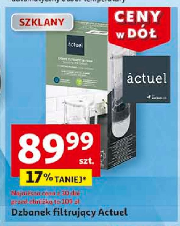 Dzbanek filtrujący 2.5 l Actuel promocja w Auchan