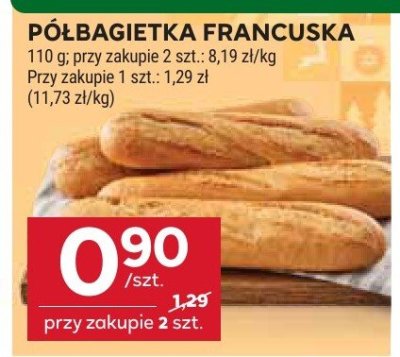 Półbagietka francuska promocja w Stokrotka