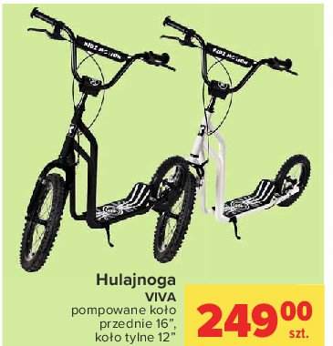 Hulajnoga viva 12 pompowane ko艂a bia艂a Kidz motion promocja