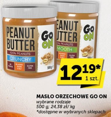 Masło orzechowe Go On wybrane rodzaje promocja w Groszek