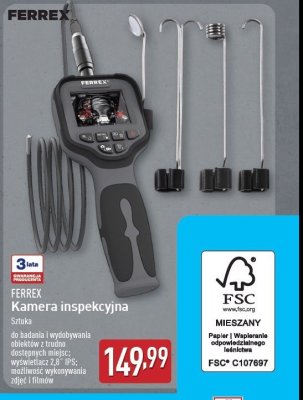Kamera inspekcyjna Ferrex promocja