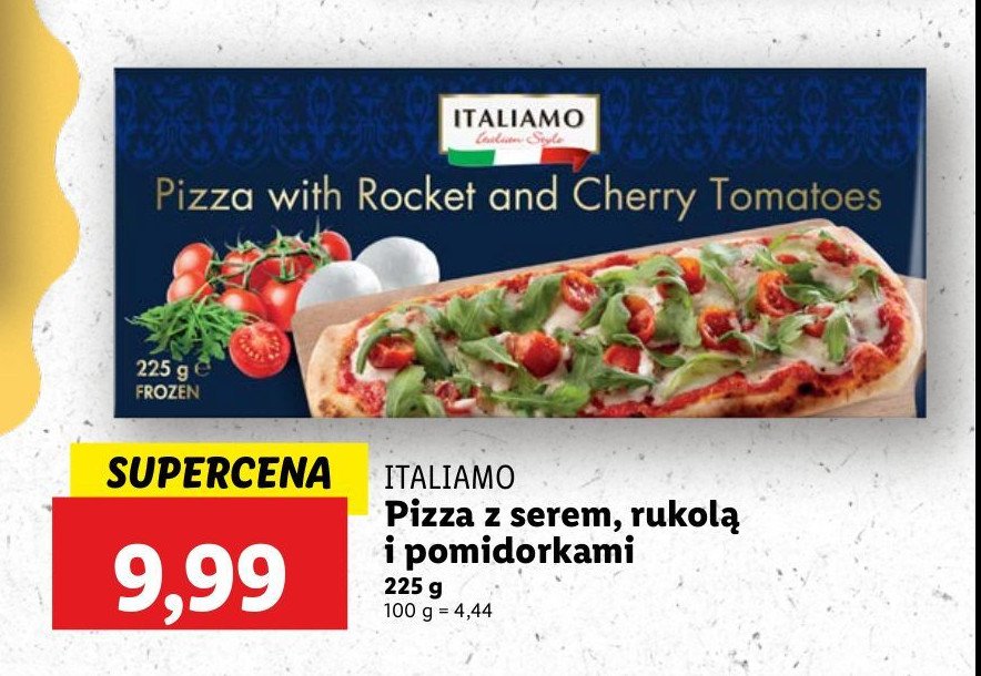 Pizza z rukolą i pomidorkami koktajlowymi Italiamo promocja