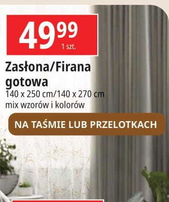 Zasłona 140 x 250 cm EUROFIRANY promocja