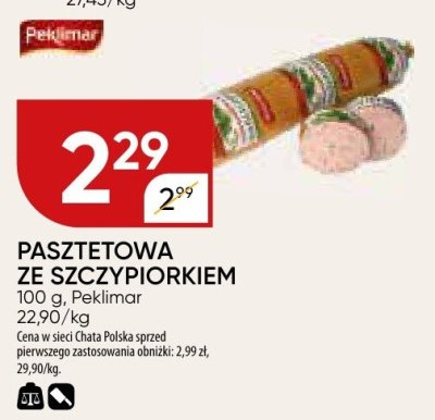 Pasztetowa ze szczypiorkiem promocja w Chata Polska