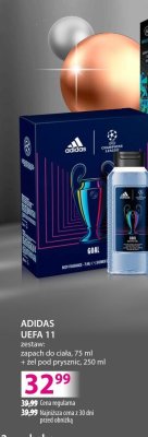 Zestaw ADIDAS UEFA 11 zapach do ciała 75 ml + żel pod prysznic 250 ml promocja w Hebe