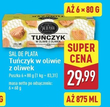 Tuńczyk w oliwie z oliwek Sal de plata promocja w Aldi