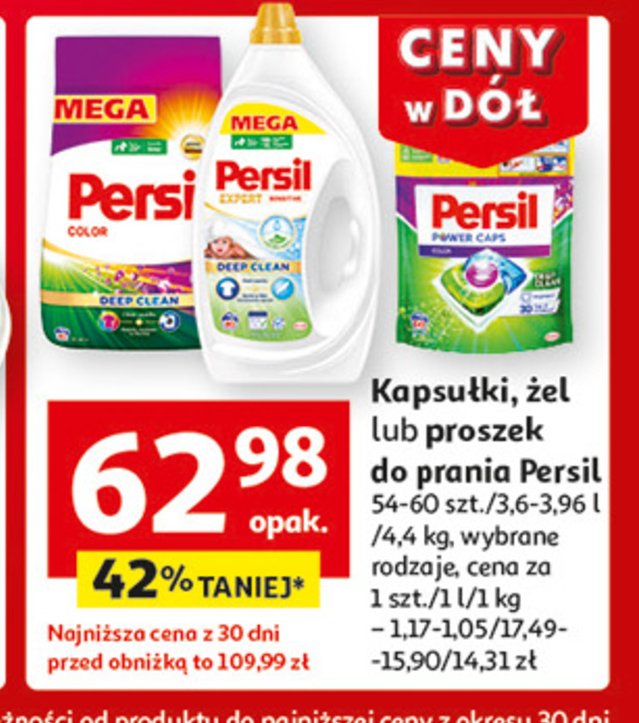 Żel do prania Persil sensitive gel promocja w Auchan