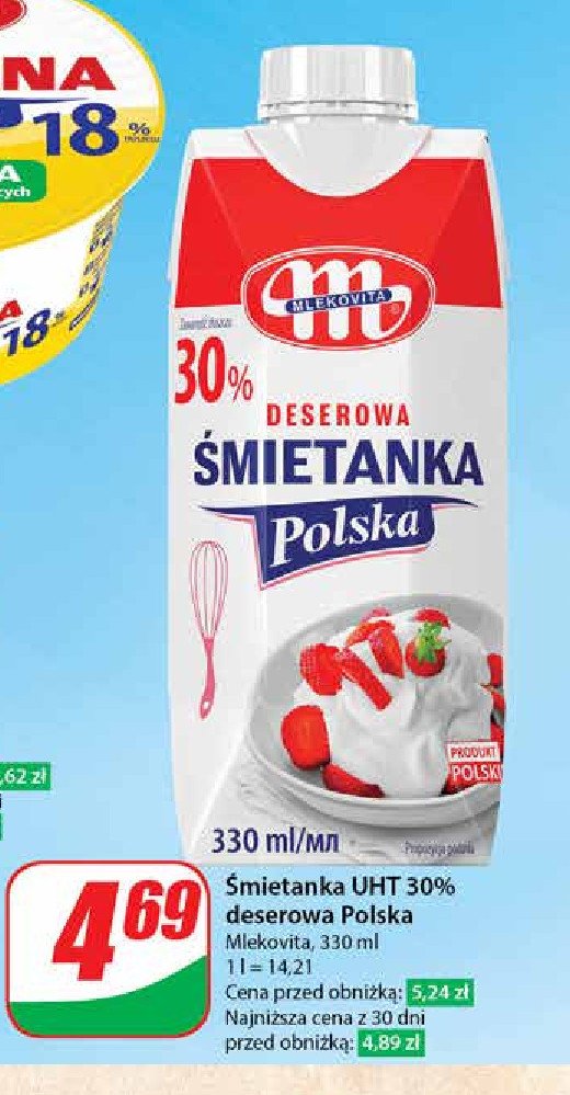 Śmietanka polska 30 % Mlekovita promocja