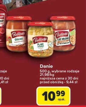 Gulasz wieprzowo-wołowy Pudliszki promocja w Carrefour