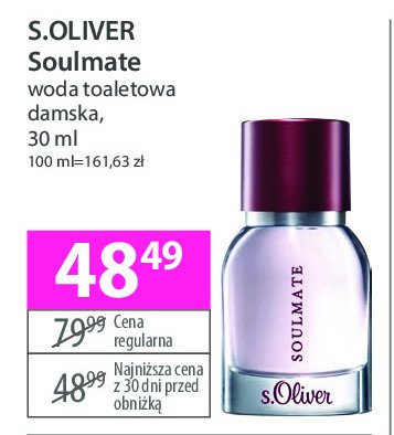 Woda toaletowa S.OLIVER SOULMATE promocja