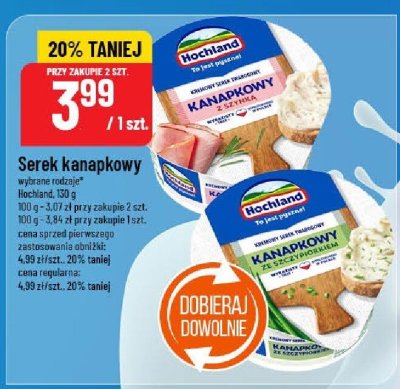 Serek kanapkowy Hochland promocja w POLOmarket