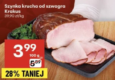 Szynka krucha od szwagra Krakus promocja w Delikatesy Centrum