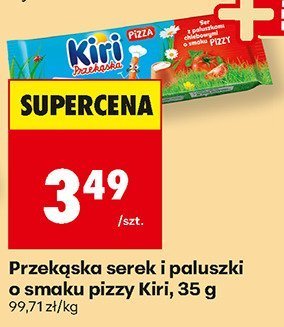 Przekąska serek i paluszki o smaku pizzy  promocja w Biedronka