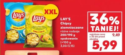 Chipsy ziemniaczane różne rodzaje promocja w Kaufland