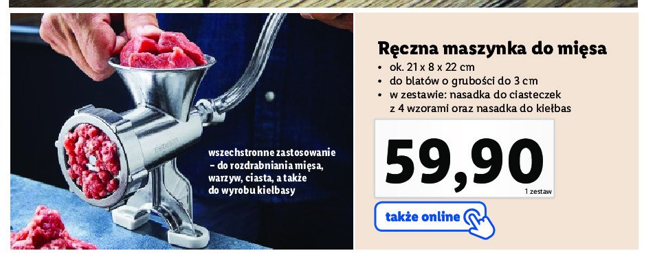 Maszynka do mi臋sa Ernesto promocja