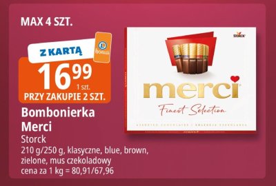 Bombonierka Merci Finest Selection promocja w Leclerc