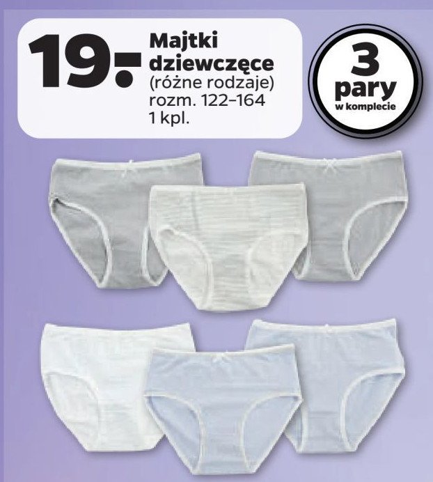 Majtki dziewczęce 122-164 promocja