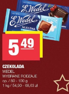 Czekolada Wedel promocja w SPAR