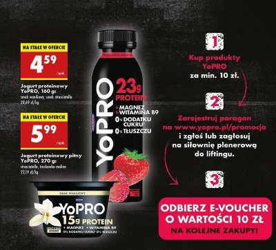 Jogurt proteinowy straciatella Danone yopro promocja