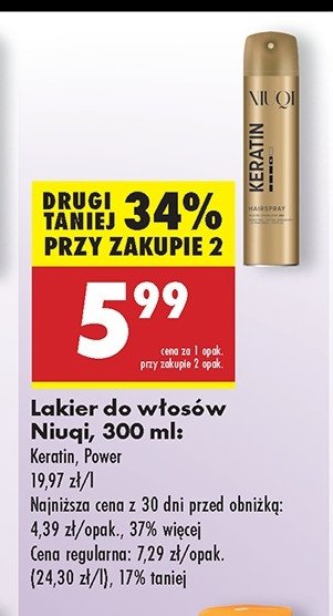 Lakier do włosów keratin promocja