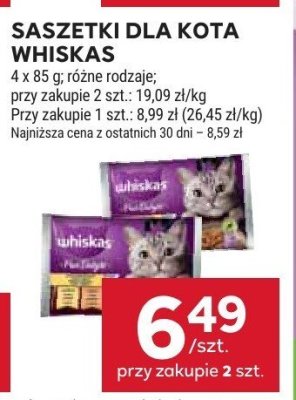 Saszetki dla kota 4 x 85 g promocja w Stokrotka