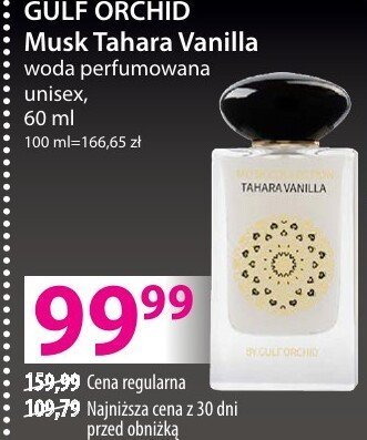 Perfumy GULF ORCHID Musk Tahara Vanilla woda perfumowana męska promocja w Hebe
