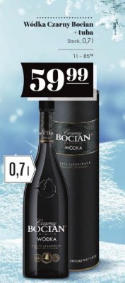 Wódka Czarny Bocian + tuba Stock 0,7l promocja w POLOmarket