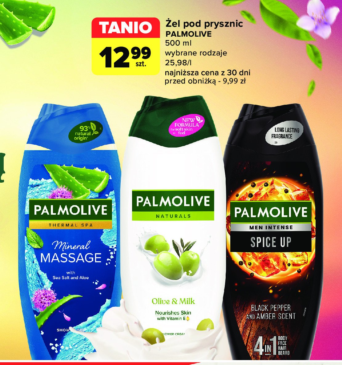 Żel pod prysznic spice up Palmolive for men promocja w Carrefour Market