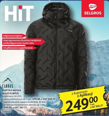 Kurtka męska ALLIO ELBRUS promocja w Selgros