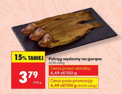 Pstrąg wędzony na gorąco promocja w Biedronka