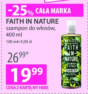 Szampon do włosów seaweed & citrus Faith in nature promocja