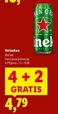 Piwo Heineken promocja w Lidl