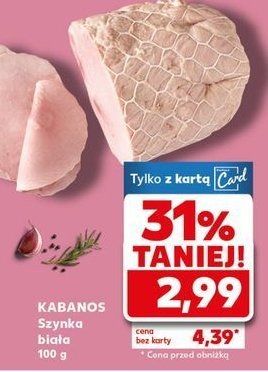 Szynka biała Kabanos promocja