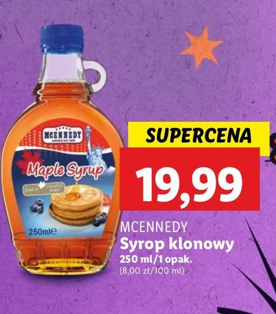 Syrop klonowy Mcennedy promocja