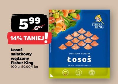 Łosoś sałatkowy wędzony na zimno promocja w Netto