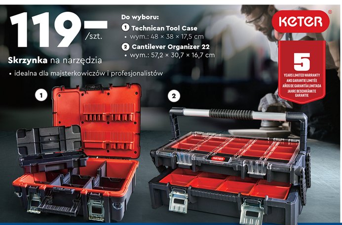 Skrzynka tool care 48 x 38 x 17.5 cm Keter promocja