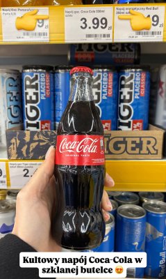 Napój gazowany Original Taste w szklanej butelce promocja w Dino