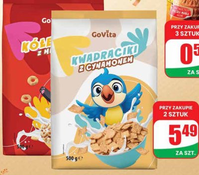 Płatki różne rodzaje GoVita promocja w Dino