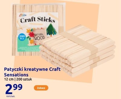 Patyczki kreatywne 12 cm 200 sztuk promocja w Action