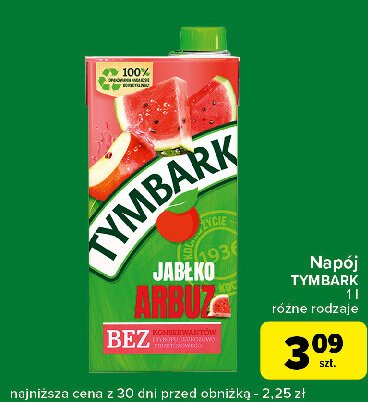 Napój jabłko-arbuz Tymbark 1936 promocja