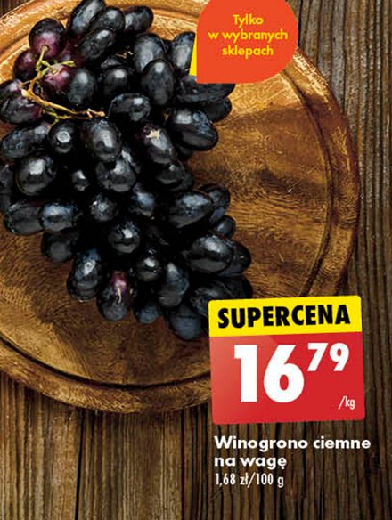 Winogrona ciemne promocja