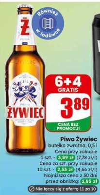 Piwo Żywiec butelka zwrotna 0,5 l promocja w Dino