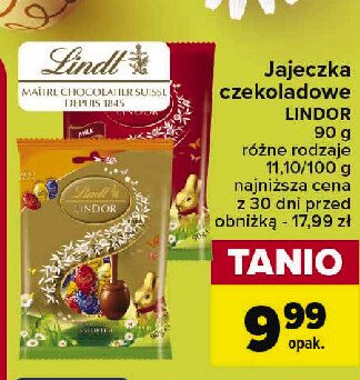 Jajeczka czekoladowe assorted Lindt lindor promocja