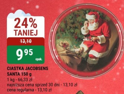 Ciastka Jacobsens Santa 150 g promocja w bi1