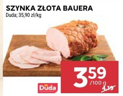 Szynka złota bauera Duda promocja w Stokrotka