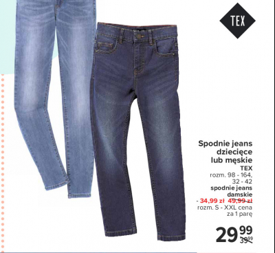 Spodnie jeans damskie rozm. s-xxl Tex promocja