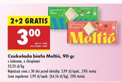 Czekolada z chrupkami Meltie promocja