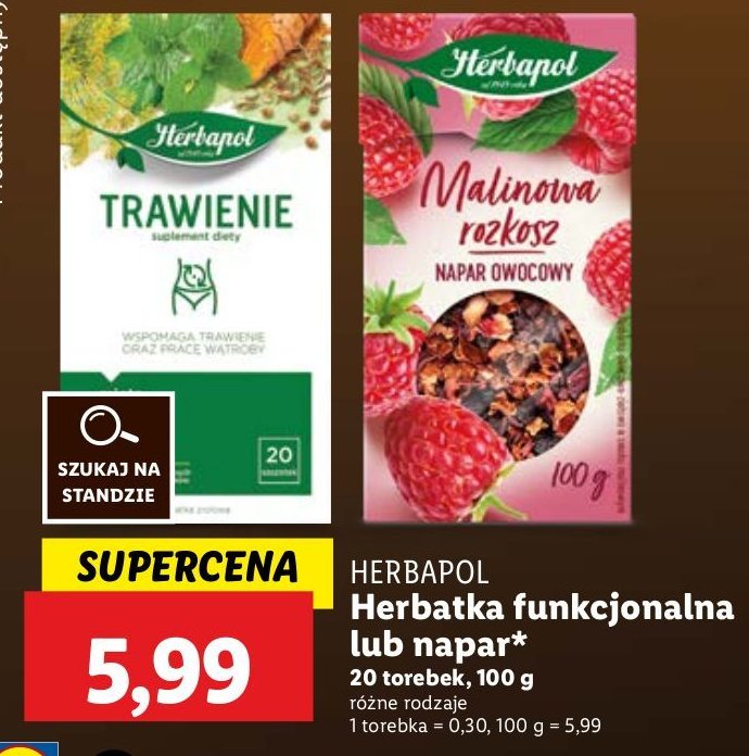 Herbata trawienie Herbapol promocja