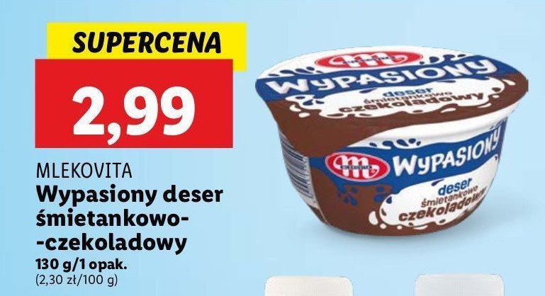 Deser śmietankowo-czekoladowy Mlekovita wypasiony promocja