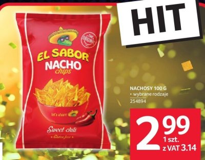Nachosy El Sabor 100 g promocja w Selgros